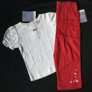 ❤️ Cherry Hearts NWT outfit 4T NWT